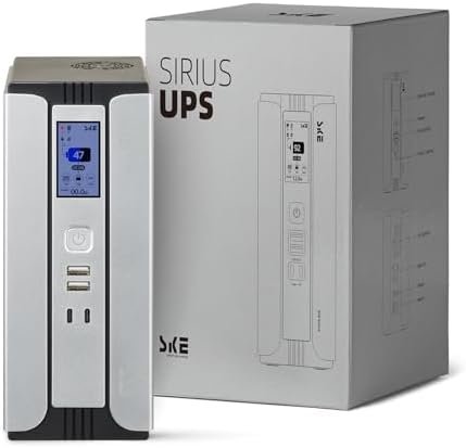 SKE Mini UPS for Router 30000mAh Battery Backup, 9V/12V Surge Protector