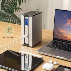 SKE Mini UPS for Router 30000mAh Battery Backup, 9V/12V Surge Protector