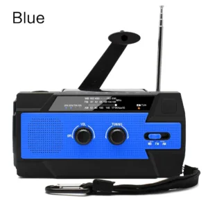 Weather Radio Emergency Multifunctional Radio FM AM WB Hand Crank Solar USB Charging 2000mAh Power Bank LED Flashlight Torch — image 11