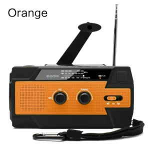Weather Radio Emergency Multifunctional Radio FM AM WB Hand Crank Solar USB Charging 2000mAh Power Bank LED Flashlight Torch — image 7