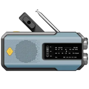 Weather Radio Emergency Multifunctional Radio FM AM WB Hand Crank Solar USB Charging 2000mAh Power Bank LED Flashlight Torch — image 16