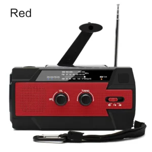Weather Radio Emergency Multifunctional Radio FM AM WB Hand Crank Solar USB Charging 2000mAh Power Bank LED Flashlight Torch — image 12