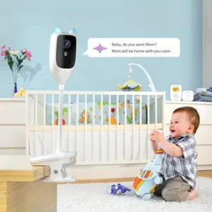 4MP WiFi indoor high-definition crying detection Video baby monitor full-color night vision 360 degree rotating network camera — image 5