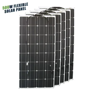 ASUNERGE 12V Flexible Solar Panel 600W 100W 200W 300W 400W 500W Bendable Waterproof Monocrystalline Best Solar Panel China RV — image 8