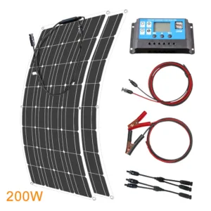ASUNERGE 12V Flexible Solar Panel 600W 100W 200W 300W 400W 500W Bendable Waterproof Monocrystalline Best Solar Panel China RV — image 14