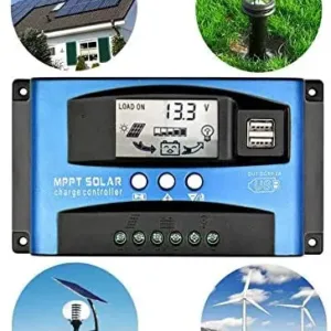 Y&H MPPT Solar Charge Controller 40A 60A 100A with Load/Dual USB /LCD 12V 24V Auto Solar Panel Charger Regulator — image 13