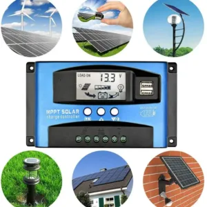 Y&H MPPT Solar Charge Controller 40A 60A 100A with Load/Dual USB /LCD 12V 24V Auto Solar Panel Charger Regulator — image 8