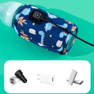 Portable USB Baby Bottle Warmer Travel Milk Warmer Infant Feeding Bottle Heated Cover Insulation Thermostat Heater Dropshipping — image 3