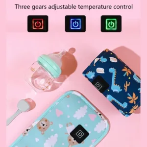 Portable USB Baby Bottle Warmer Travel Milk Warmer Infant Feeding Bottle Heated Cover Insulation Thermostat Heater Dropshipping — image 4