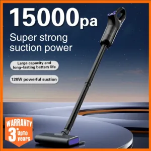 Multifunction Cordless Handheld Vacuum Cleaner 120W Powerful Suction Lightweight for Home Car Pet Hair Rechargeable Cleaner