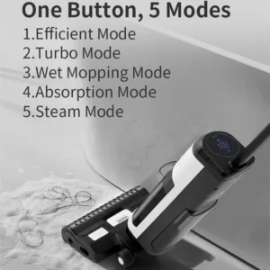Cordless Handheld Vacuum Cleaner Wet Dry Cleaning Robot RL9Max 14000pa Super Strong Suction Self Heating Brush 4000mAh Battery — image 4