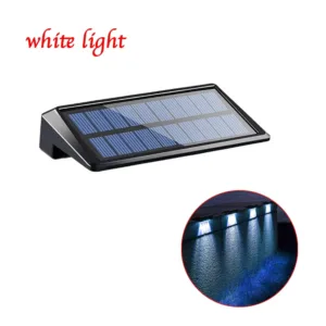 4pcs Solar Wall Light Outdoor Waterproof Solar Light Lighting Home Garden Courtyard Decoration Outdoor Sunlight Light — image 8