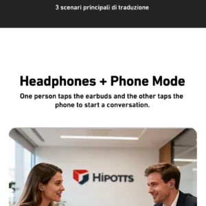 HTC NE79 Real Time Translation Bluetooth Earbuds Noise Reduction HD Call HiFi Music Headphones Mic For Cross-country Travelers — image 22