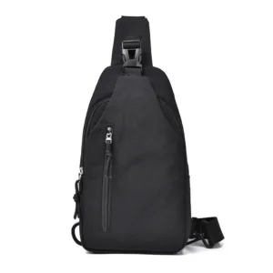 Hot Models Of Men And Women With The Same Models Of Casual Cross-body Bag, Large-capacity Nylon Chest Bag, Commuting, Travel — image 10