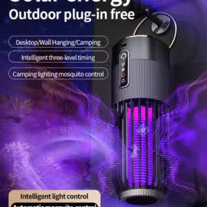 Electric Mosquito Killer Lamp Insect Fly Trap Camping Outdoor Light USB Solar Charging Mosquito Killer Insect Repellent 2025 — image 14