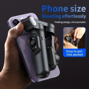 Axis Gimbal Stabilizer for Smartphone Foldable Handheld Phone Video Record Vlog Anti-Shake Stabilizer PTZ for iPhone Android — image 6
