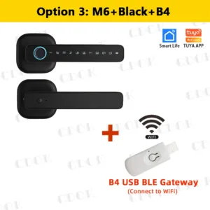 CDOK 2025 New M6 Tuya Bluetooth smart lock, door lock, fingerprint lock, password lock, multiple unlocking methods — image 10