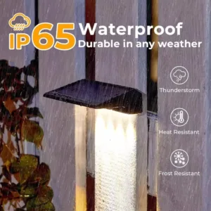 4pcs Solar Wall Light Outdoor Waterproof Solar Light Lighting Home Garden Courtyard Decoration Outdoor Sunlight Light — image 3