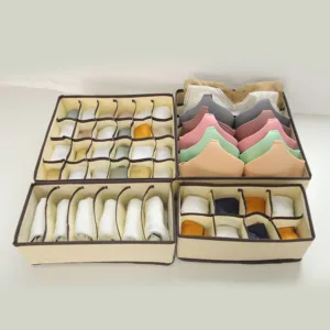 Organizer For Underwear Socks Bra Pants Scarf Tie Storage Box Wardrobe Drawer Organizers Foldable Case For Underwear Organizer — image 11