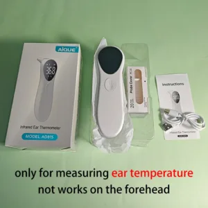 AiQUE Charging Medical Ear Thermometer ℃/℉ Household Digital Non-contact Laser Body Thermometer LCD Baby Adult Fever Temperature — image 6