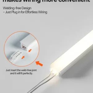 24V Neon LED Strip Light 2PIN Dupont Connector Cuttable 3-Color Optional Flexible for Kitchen Cabinet Closet Shelf Backlight — image 16