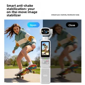 4K Pocket Sports Camera 1.97' 180 Degree Rotating Screen Anti-shake Handheld Gimbal Cam for Vlog Outdoor Travel Recording — image 5