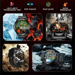 ChiBear Genuine Military Smart Watch Men: 1200 mAh Battery Compass GPS Sports Outdoor Watch Bluetooth Call Smartwatch 2026 New — image 4
