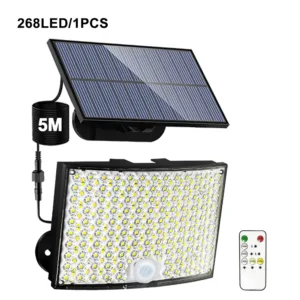 348LED Solar Lamp Outdoor Security Light with Motion Sensor Waterproof 126/328LED Powerful Spotlight Solar for Garden Garage — image 10