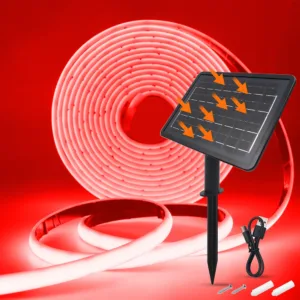 Solar Neon Light Strip 24V COB Waterproof IP68 Red Green Blue Warm Natural White 320LEDs/m Flexible High Density Linear Lighting — image 8