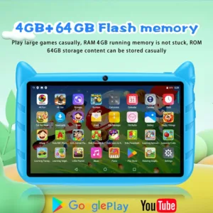 BDF 7 Inch Kid Tablet Android 13, 4GB RAM 64GB ROM,1TB Expand,5G WiFi,4000MAH Battery,Dual Camera, Children's Gift Kids Software — image 2