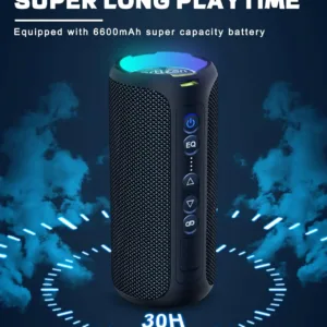 Ortizan X8 Pro Bluetooth Speaker Portable with 40W Stereo Sound,Rich Bass,IPX7 Waterproof, 30H Playtime, Mixed Color Lights,3 EQ — image 5