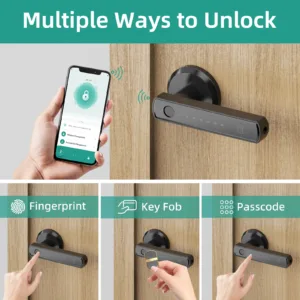 Viladepot Smart Lock Fingerprint Door Lock App Control Passcode Unlock Electronic Touchscreen Keypad — image 3