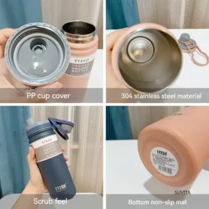 Tyeso 530/750ML Thermos Bottle Stainless Steel Vacuum Flask Travel Cup Insulated Water Bottle Sport Thermal Mug Hot Cold Mug — image 6