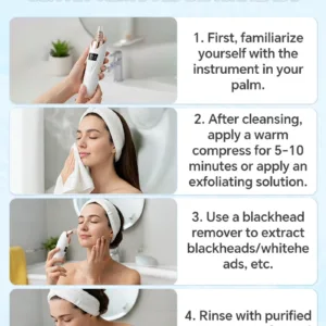Blackhead Remover Pore Cleaner Black Dots Vacuum Cleaner Skin Pimple Acne Extractor Facial Cleaning Electric Black Head Removal — image 6