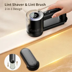 Rechargeable Fabric Shaver Electric Lint Remover with Digital Display Sweater Shaver Lint Shaver for Clothing Blanket
