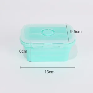 Collapsible Food Storage Containers Foldable Silicone Lunch Containers with Lids, Rectangle Collapsible Bowls Round Food Bowls — image 26