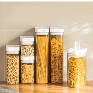Pasta Storage Box Transparent Plastic Grain Seal Tank Spaghetti Storage Container Moisture-Proof Snack Jar Kitchen Food Tank — image 11