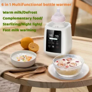 Baby Bottle Warmer & Sterilizer 6-in-1Multifuntion Breast Milk Warmer Accurate Temperature Control Baby Bottle Heater — image 2