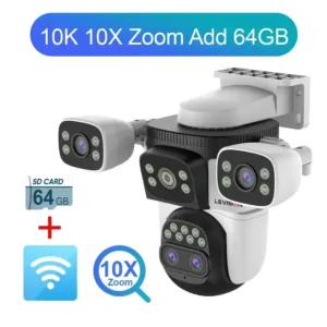 LS VISION 20MP Three Screens WiFi Security Camera Outdoor 10X Optical Zoom Four Lens Human Auto Tracking Waterproof CCTV Cameras — image 9