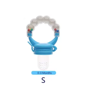 Baby Fruit Feeder Pacifier, Silicone Baby Food Feeder for Teething, BPA Free Infant Feeder Teether with Rattle, Fresh Fruit & Pu — image 7