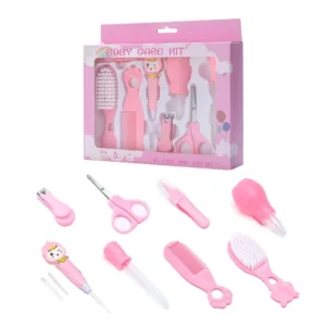 8/13Pcs/set Newborn Baby Care Kit Kid Toiletries Baby Kids Nail Hair Health Care Thermometer Grooming Brush Kit Clipper Scissor — image 11
