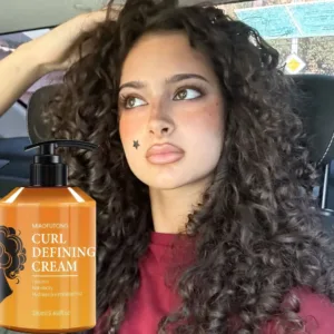 Pack Curly Hair Styling Lotion Set - Wavy Curls Hair Care Hydration Deep Shine Elasticity Curl Cream Hairdresser Invisible Oil — image 3