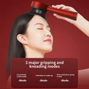 Electric Vibration Massage Comb Red Light Therapy Hair Growth Massage Scalp Brush Anti Hair Loss Liquid Oil Applicator Hair Care — image 5