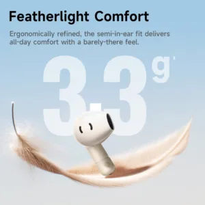 Baseus Bass BS2 Lite True Wireless Earbuds Bluetooth 6.0 Semi-in-Ear Earphones 2-Mic AI ENC 40H Playtime IP55 SuperBass Ear buds — image 3