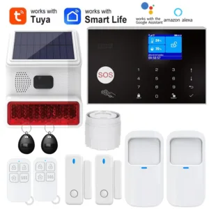 Alarm System for Home WIFI GSM Security Alarm Host Ant-theft with Door Gap PIR Motion Sensor Tuya Smart App control work Alexa — image 15
