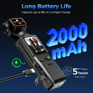 NCZOBOE 4K Touch Screen Portable MINI Vlog Camera Pocket Sports Camera with Gimbal Handheld Stabilizer Body Camera — image 6