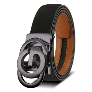 Men Leather Belt Automatic Buckle High Quality Male Leather Strap Luxury Jeans for Men Men Accessori — image 22