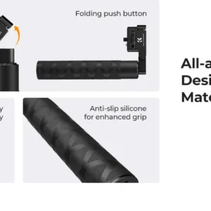 K&F CONCEPT Foldable Selfie Stick for Insta360 X5 X4 X3 DJI Osmo 360 92.5cm/36.4inch Aluminum Alloy Extension Rod Invisible Pole — image 16