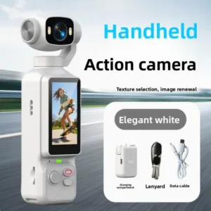 4K Pocket Sports Camera 1.97' 180 Degree Rotating Screen Anti-shake Handheld Gimbal Cam for Vlog Outdoor Travel Recording — image 7