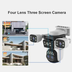 LS VISION 20MP Three Screens WiFi Security Camera Outdoor 10X Optical Zoom Four Lens Human Auto Tracking Waterproof CCTV Cameras — image 2
